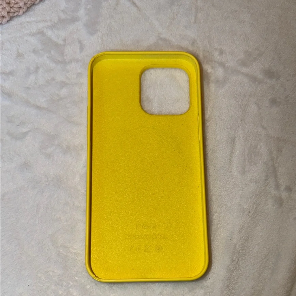 Apple Bright Yellow Silicone iPhone Case